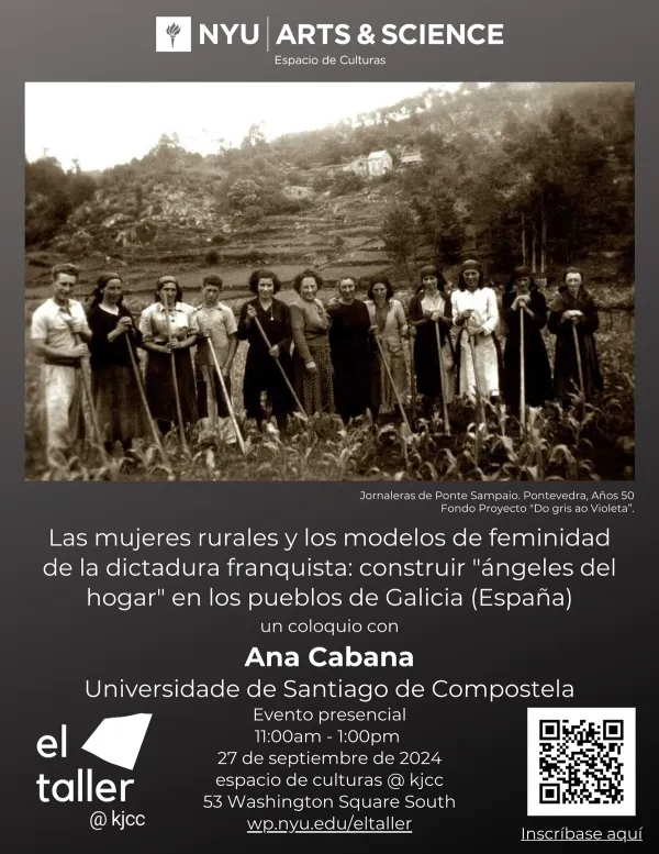 image from Coloquio con Ana Cabanas (Universidad Santiago de Compostela) sobre los modelos de feminidad de la dictadura franquista: