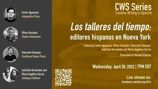 image from CWS | Los talleres del tiempo. Editores hispanos en NYC