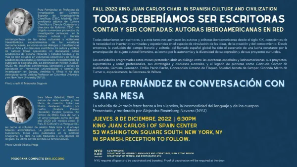 image from Todas deberíamos ser escritoras | Contar y ser contadas: autoras iberoamericanas en red, con Sara Mesa