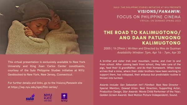 image from FILM SERIES: VISIONS/PANAWIN - FOCUS ON PHILIPPINE CINEMA | The Road to Kalimugtong/Ang Daan Patungong Kalimugtong (2005, 1hr 29m)