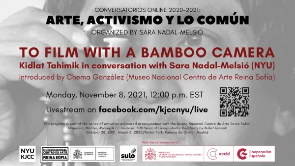 image from To Film with a Bamboo Camera | Conversatorio with Sara Nadal Melsió (NYU) and Kidlat Tahimik